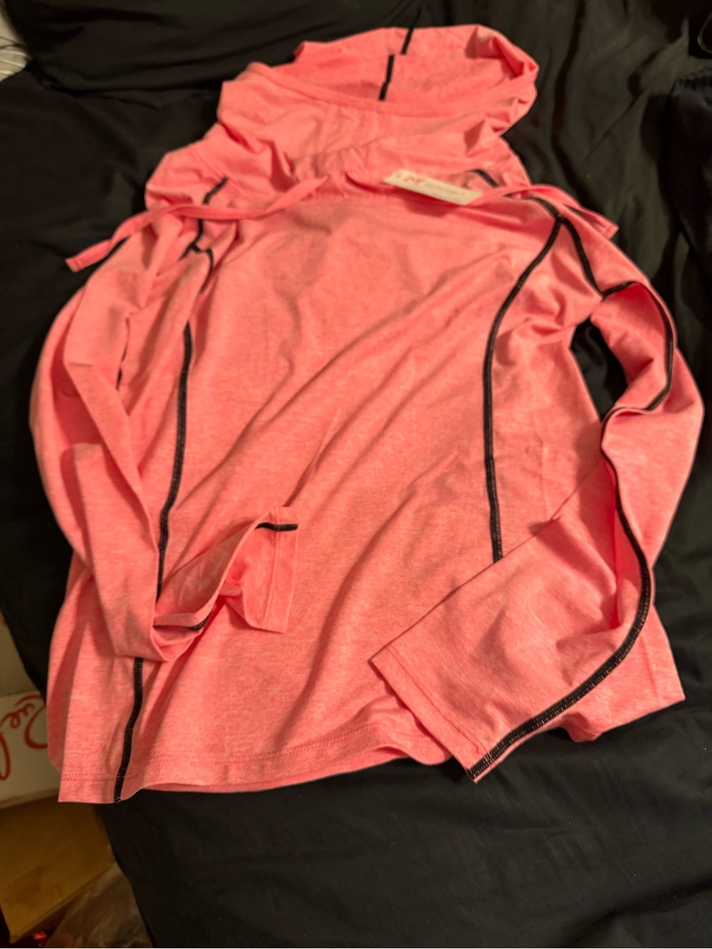 Think! Kids Coral Pink Hooded Active Pullover